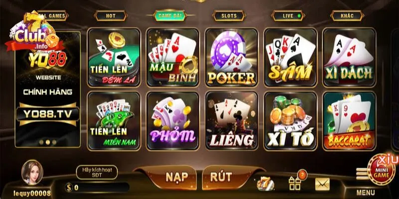 Giới Thiệu 7club Sân Chơi Đẳng Cấp Hàng Đầu Châu Á 2 Giao diện game đẳng cấp tại 7club
